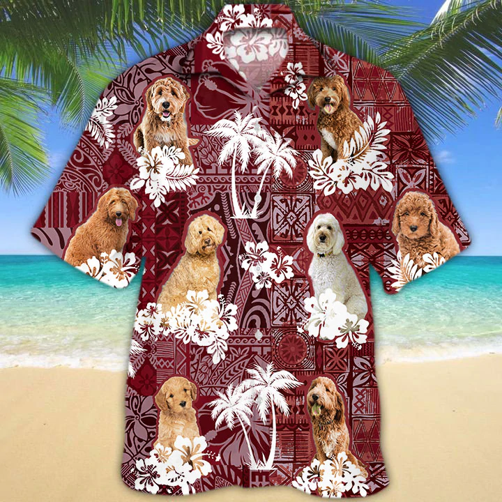 Goldendoodle Hawaiian Shirt, Gift For Dog Lover Shirts, Men’S Hawaiian Shirt