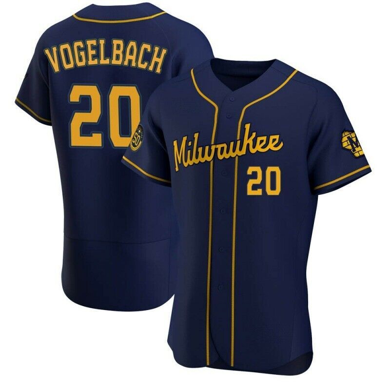 Daniel Vogelbach 20 Milwaukee Brewers All Over Print Baseball Jersey For Fans