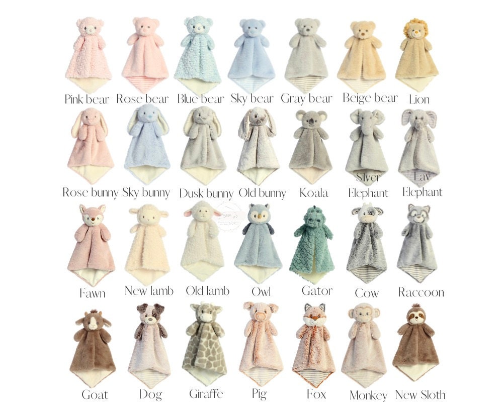 Personalized Baby Lovey, Baby Gift, Baby Blanket, Animal Lovey, Personalized Blankets, Security Blanket, New Baby gift x Halloween Collection From Snorider