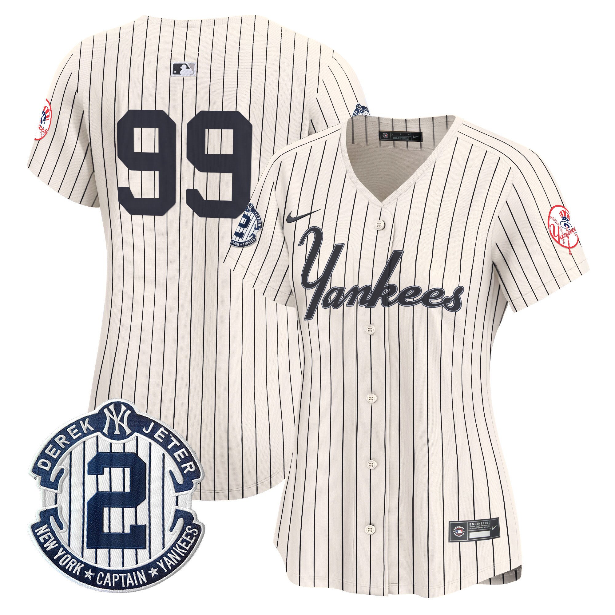 Women’S Yankees Throwback Vapor Premier Limited Jersey V2 – All Stitched