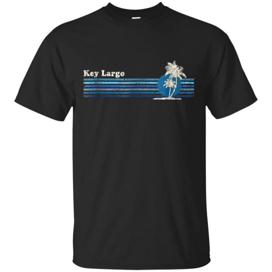 AGR Key Largo Fl Tshirt Vintage 80s Palm Trees Sunset Tee Jaq T-shirt