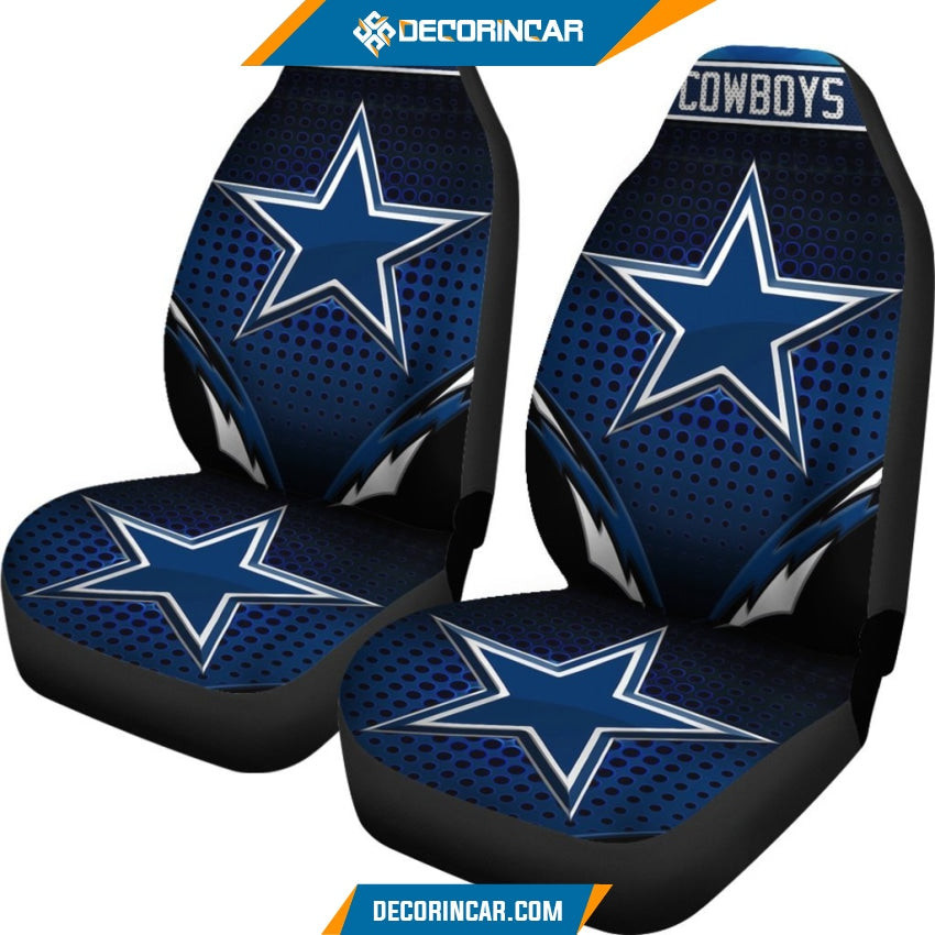 Dallas Cowboys Dark Blue Black Big Logo Car Seat Cover Set CSC3861