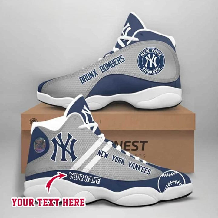 Custom Name MLB New York Yankees Pattern Air Jordan 13 Shoes Sneakers JD13 V800