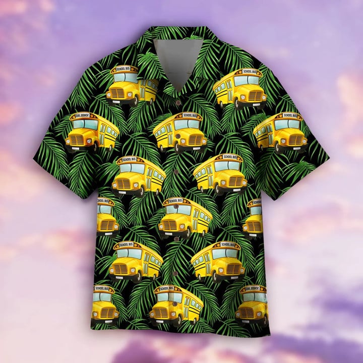 Bus Driver 3D Hawaiian Shirt, Bus Driver Hawaii Shirt, Gift For Driver