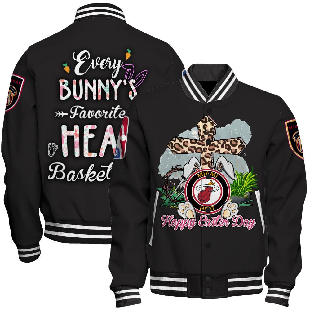 Miami Heat Happy Easter Day New Design Basketball Varsity Jacket