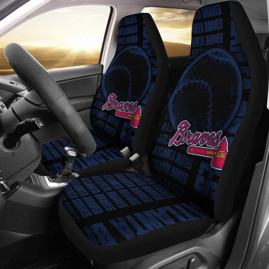 Gorgeous The Victory Atlanta Braves Car Seat Covers CSC2260