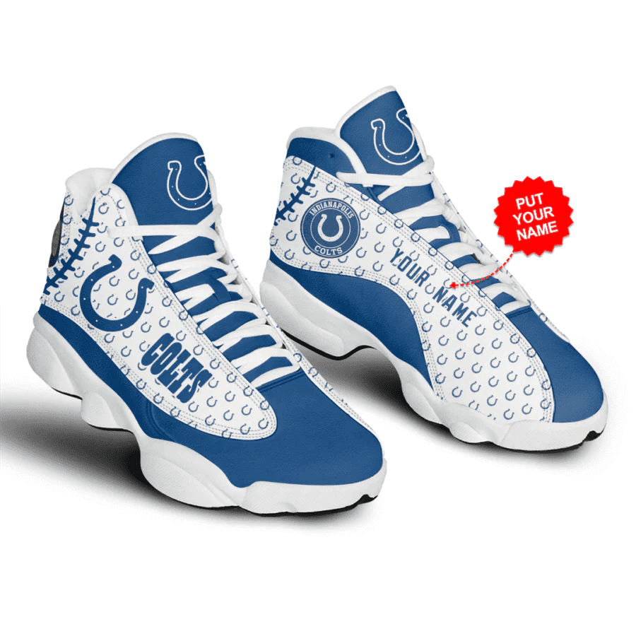 Indianapolis Colts Air Jordan 13 Shoes Custom Sneakers JD13 V1038