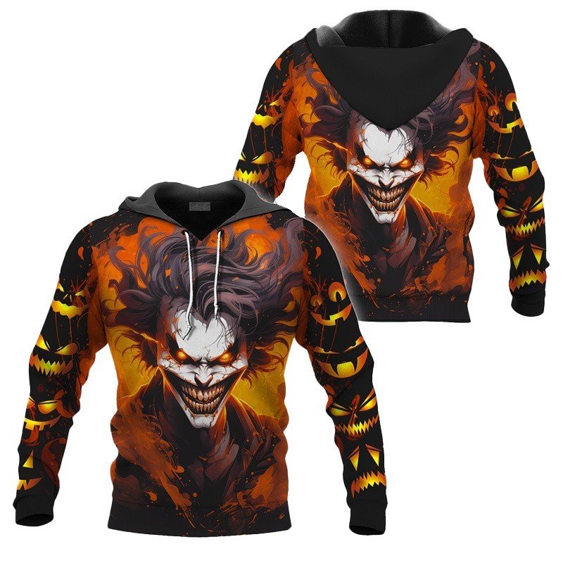 Joker Horror Pumpkin Hoodie & Zip Hoodie