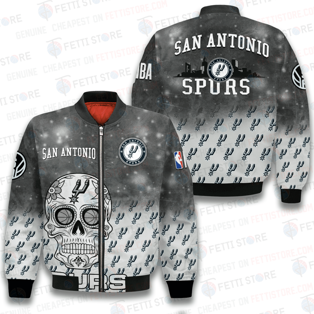 San Antonio Spurs NBA 2023 Pattern Unisex Bomber Jacket STM