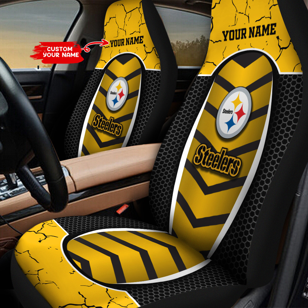 Pittsburgh Steelers Personalized Car Seat Cover Set CSC1202