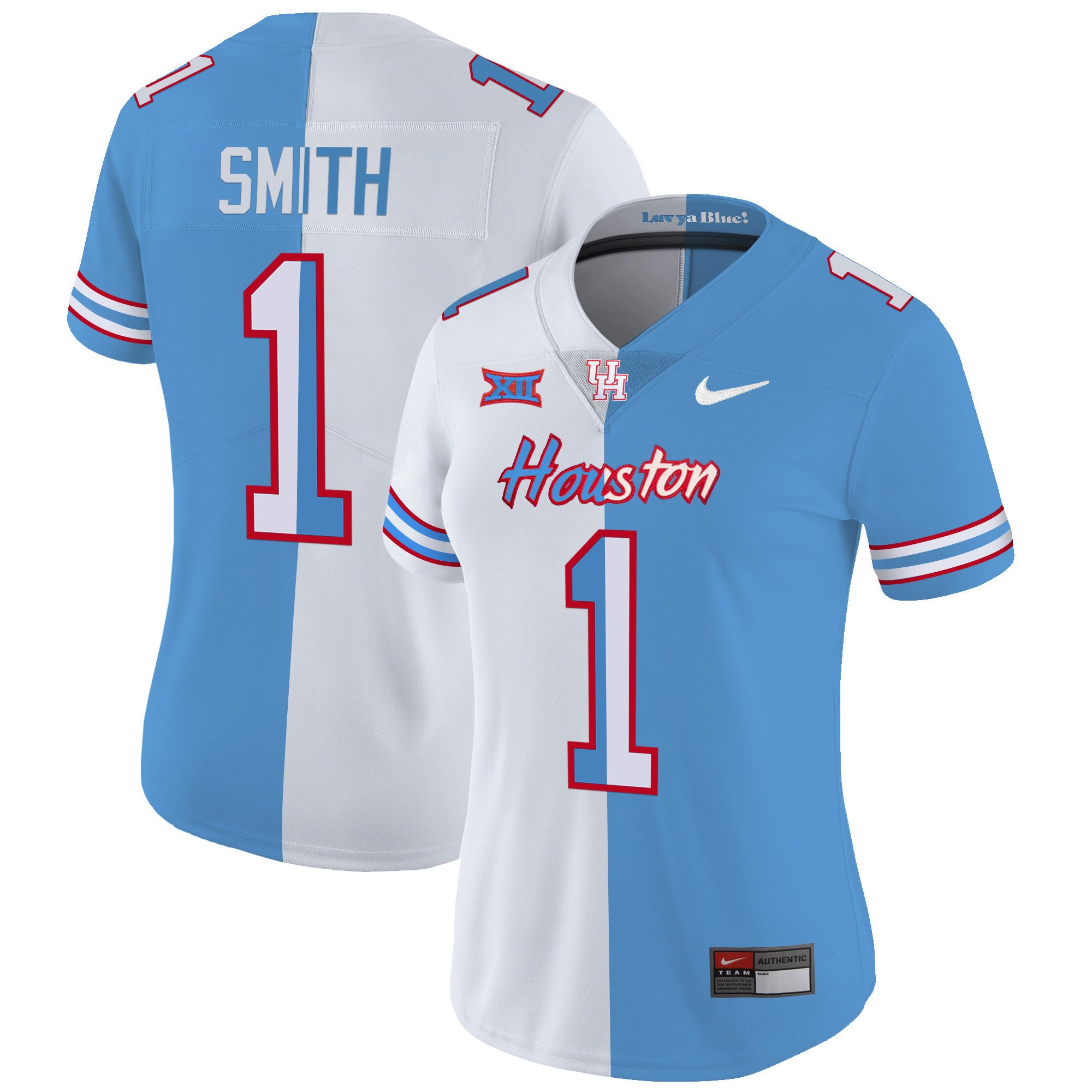 Women’S Houston Cougars 2023 Oilers Inspired Vapor Jersey V5 – All Stitched