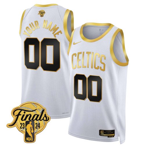 Boston Celtics 2024 Finals Patch Swingman Custom Jersey – All Stitched