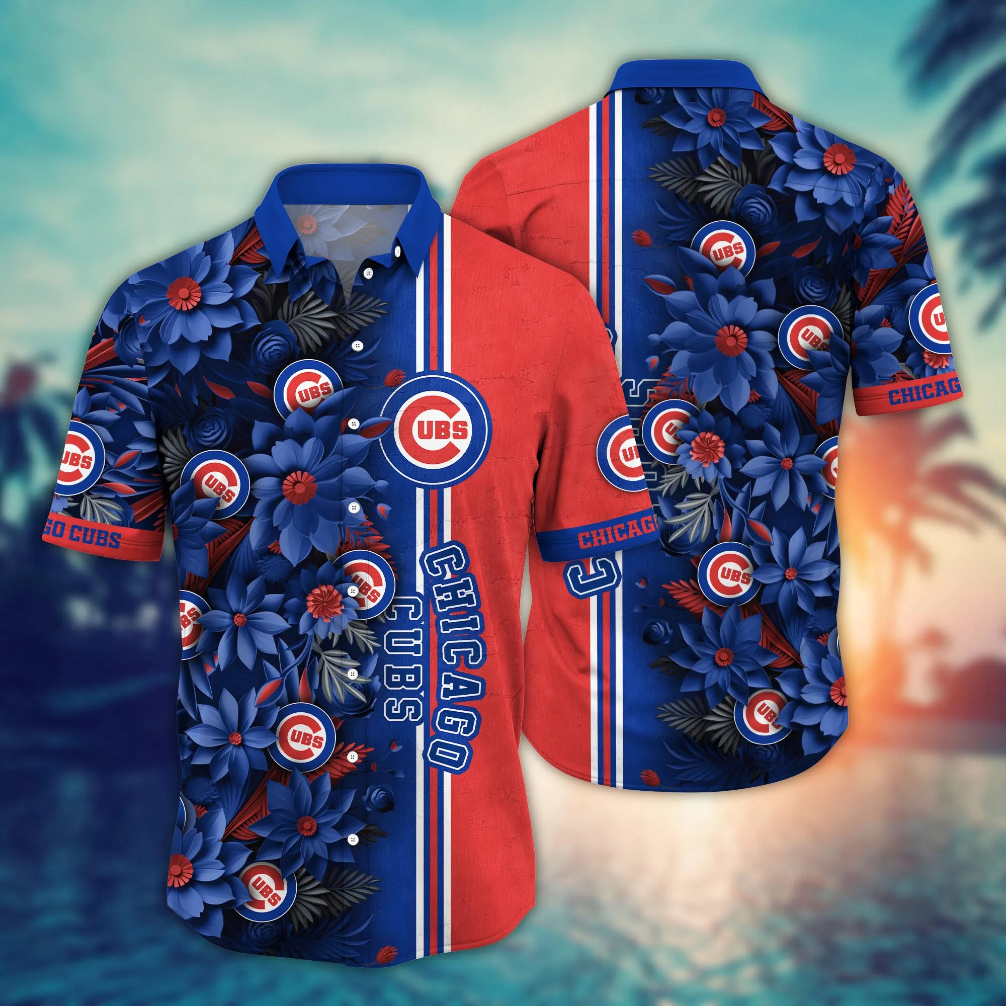 Chicago Cubs Mlb Hawaiian Shirt Custom Outdoor Movies Aloha Shirt