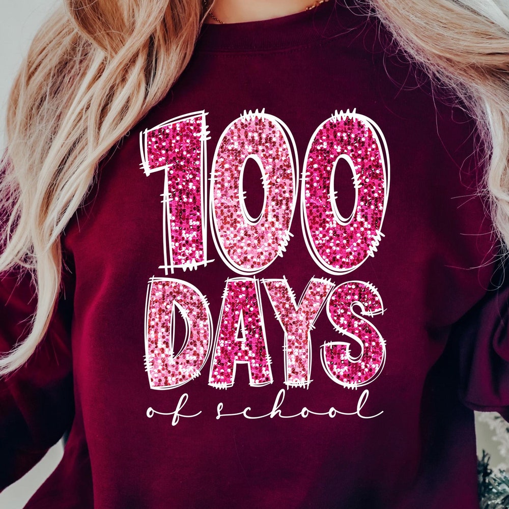 100 Days Of School Shirt, 100 Day Shirt, 100Th Day Of School Celebration, Student Shirt, Back To School Shirt, 100 Days Of School Sweatshirt Prowallart Shop