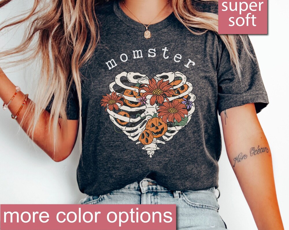 Momster Shirt, Mom Halloween Shirt, Halloween Mom Shirt, Women Halloween Shirt, Halloween Gifts, Fall Shirt, Funny Halloween Mama Shirt Gift  - Onlyshirt Fashion