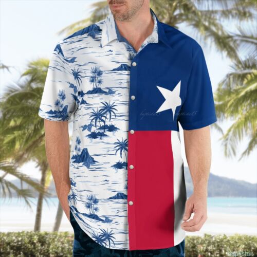 Texas Coconut Short-Sleeve Hawaiian Shirt For Fan Men Lover Style