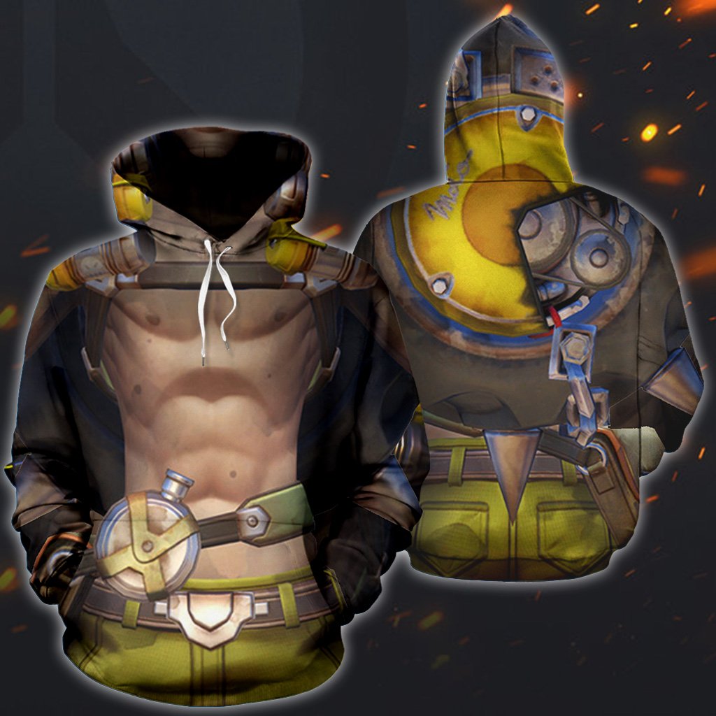 3D Ow Printed Amour Hoodie 002