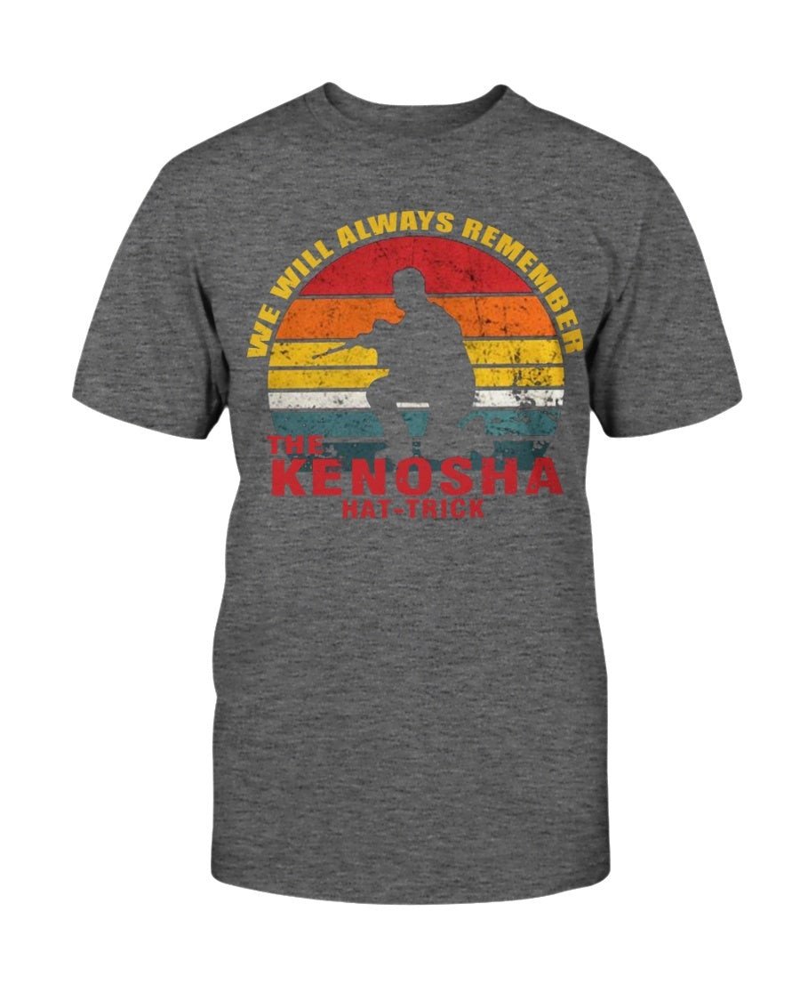 Kyle Rittenhouse We Will Always Remember The Kenosha Hat Trick Vintage T Shirt 082321