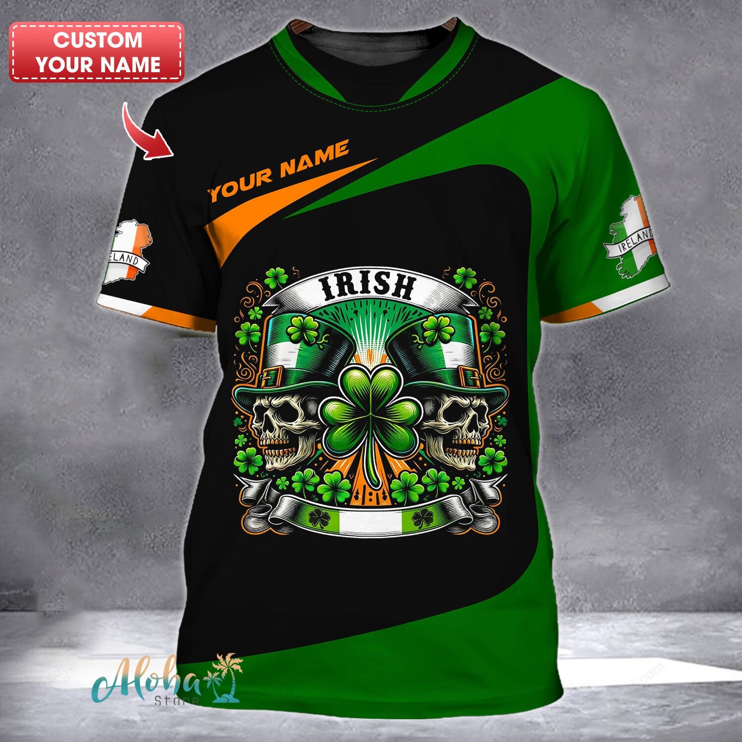 Personalized Ireland Pride Shirt – Celebrate Your Irish Heritage