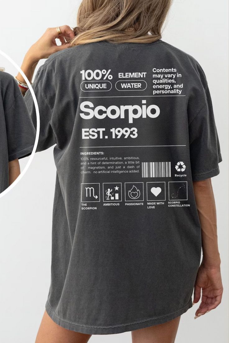 Scorpio Shirt Custom Zodiac Tshirt P &hellip;