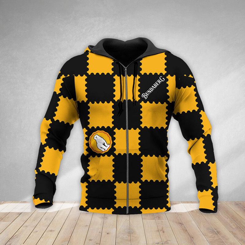 Gorgeous Gingham Bundaberg Rum Hoodie & Zip Hoodie