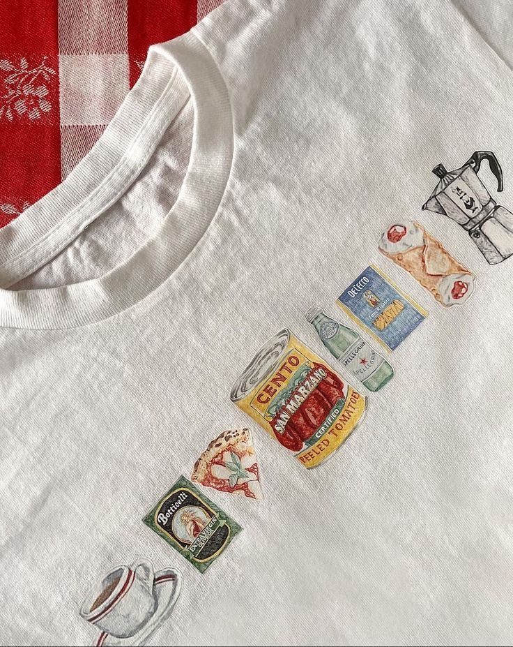 Shirt Ideas, food art iron on pack S …