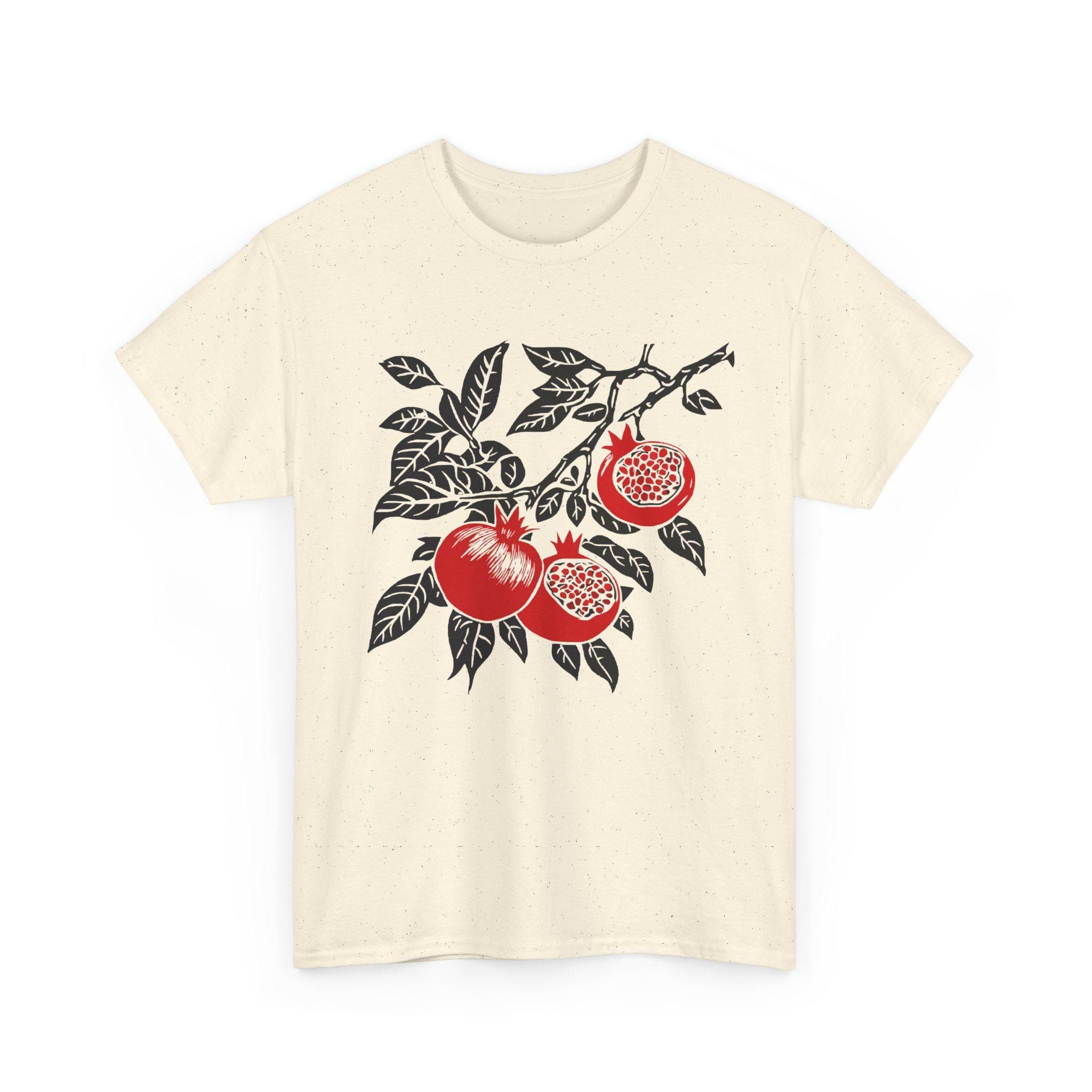 Shirt Ideas, Pomegranate Linocut Tee …