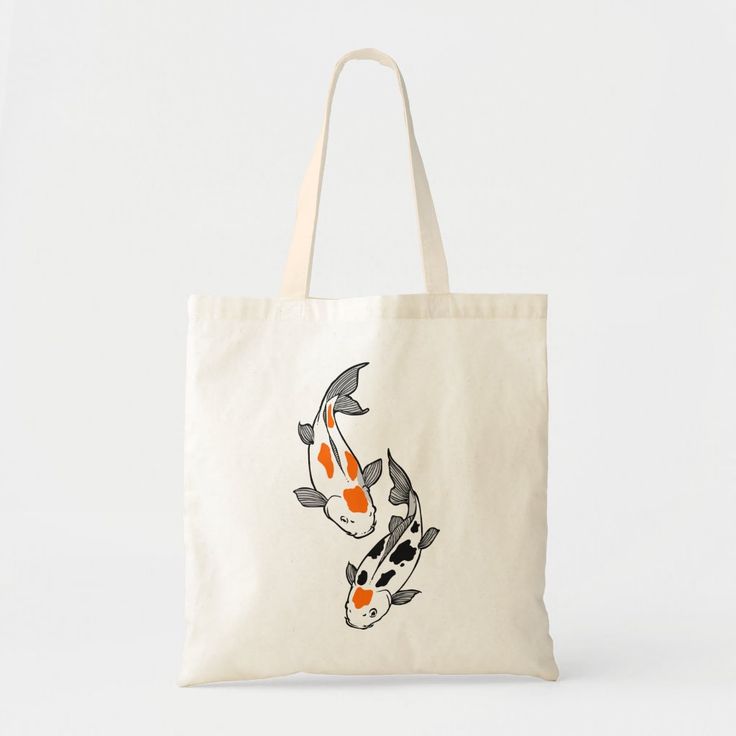 Koi Fish Tote Bag, Best Tote Bags Ideas, Cute Tote Bags Ideas, Tote Bag Design Ideas, Girls Tote Bag, Best Canvas Tote Bags Ideas