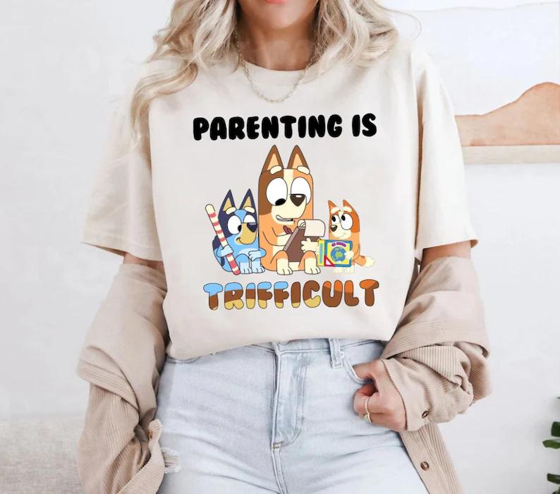 Funny Bluey Mom Trifficult Classic V &hellip;