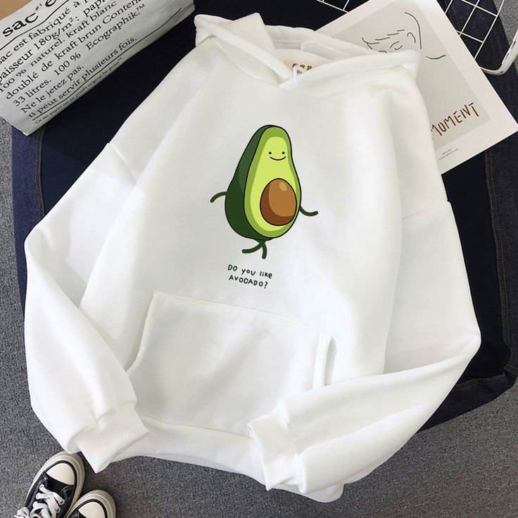 Clothes Harajuku Women Avocado Love …