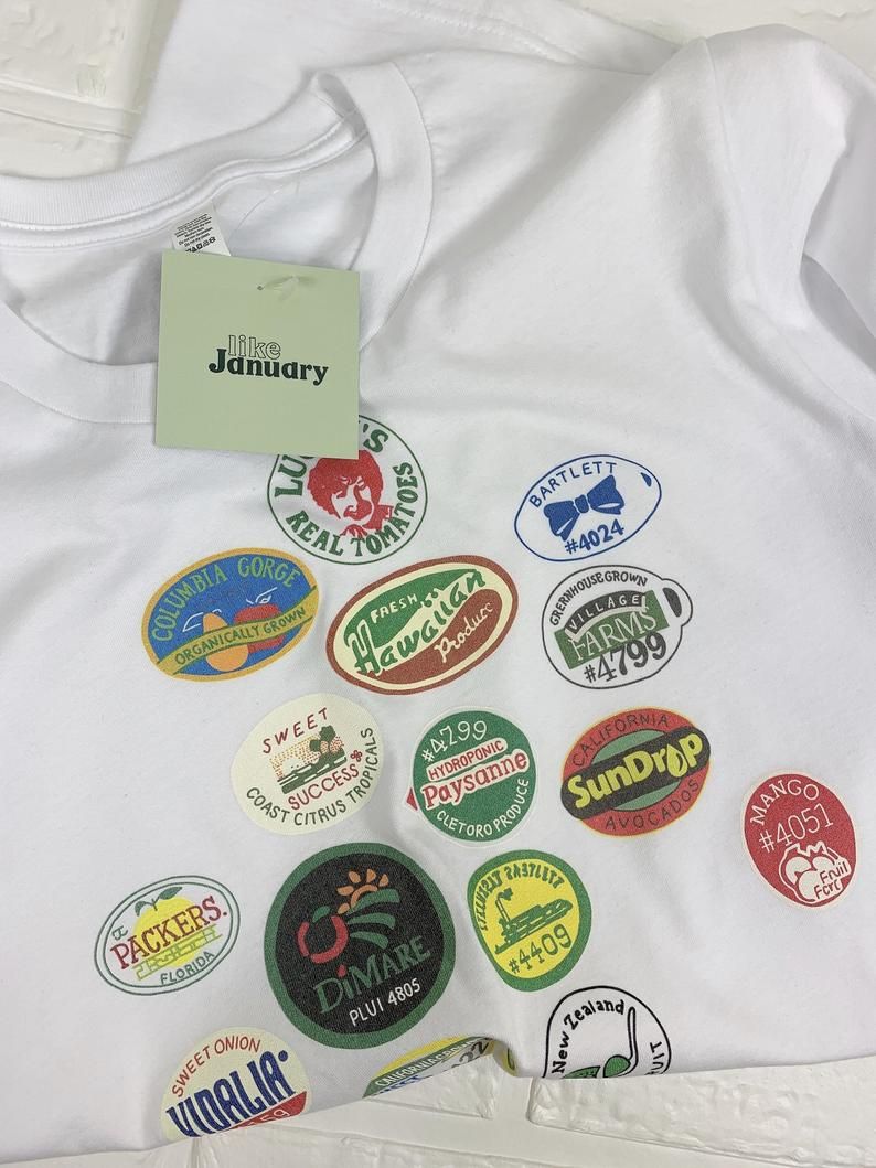 Shirt Ideas, Fruit Sticker T-shirt,  …