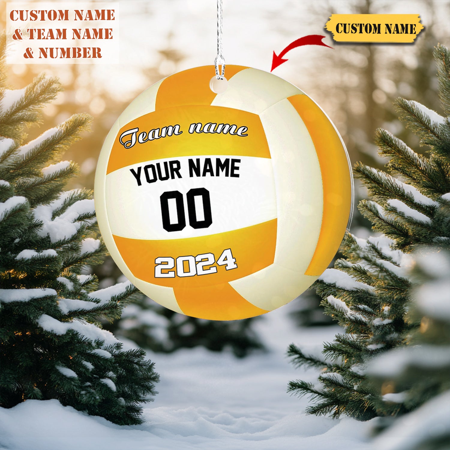 Mostprints Personalized Volleyball Ornament, Volleyball Christmas Ornament, Beach Volleyball Gift For Volleyball Players Volleyball Ornament345435, Ornament Decoration, Ornament For Gift, Ornament Christmas X Halloween Collection From Snorider