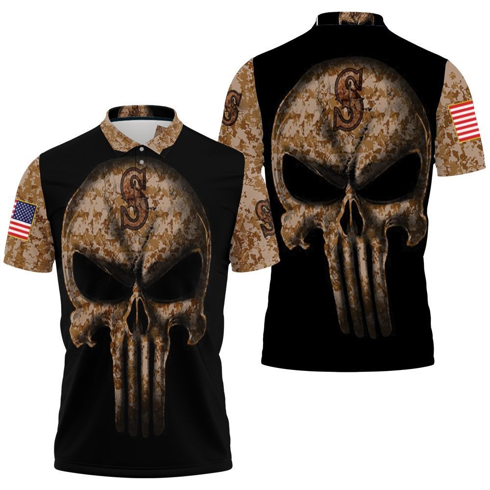 Camouflage Skull Seattle Mariners Am &hellip;