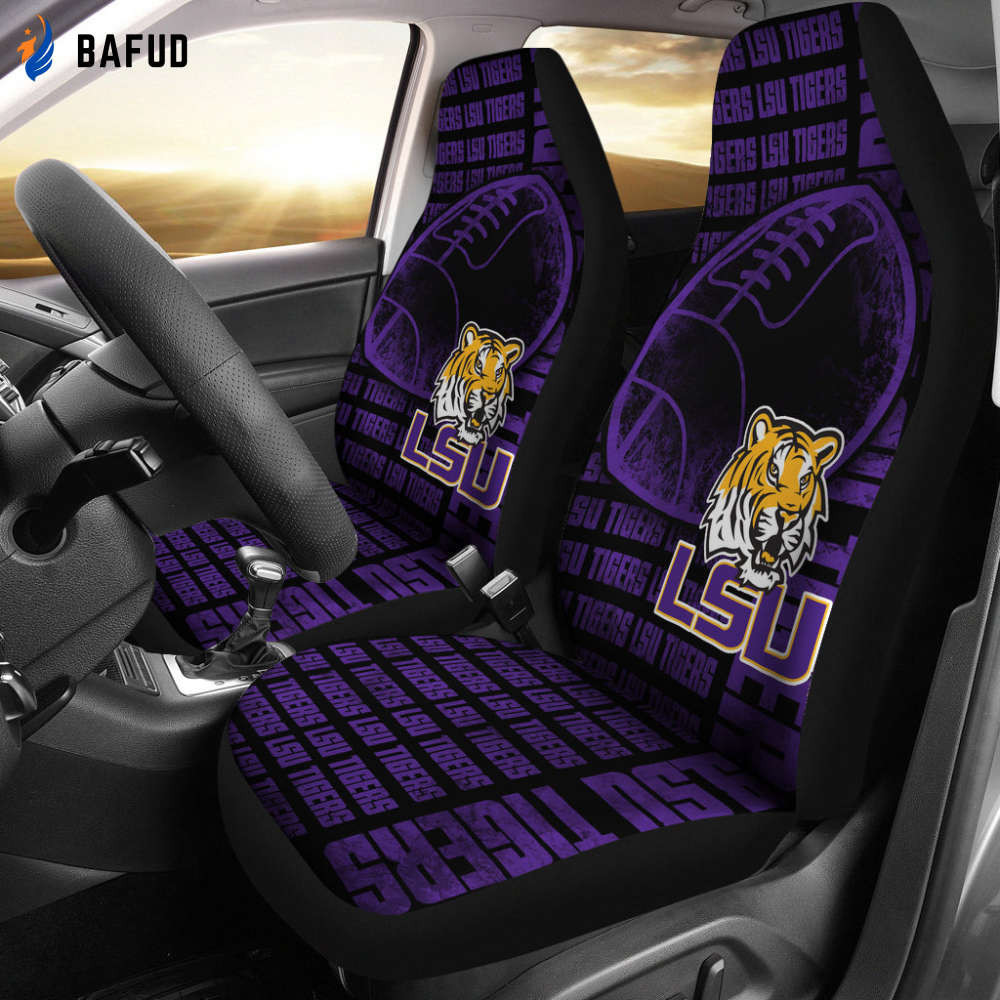 LSU Tigers The Victory Car Seat Cover Set For Fan Gift CSC3587