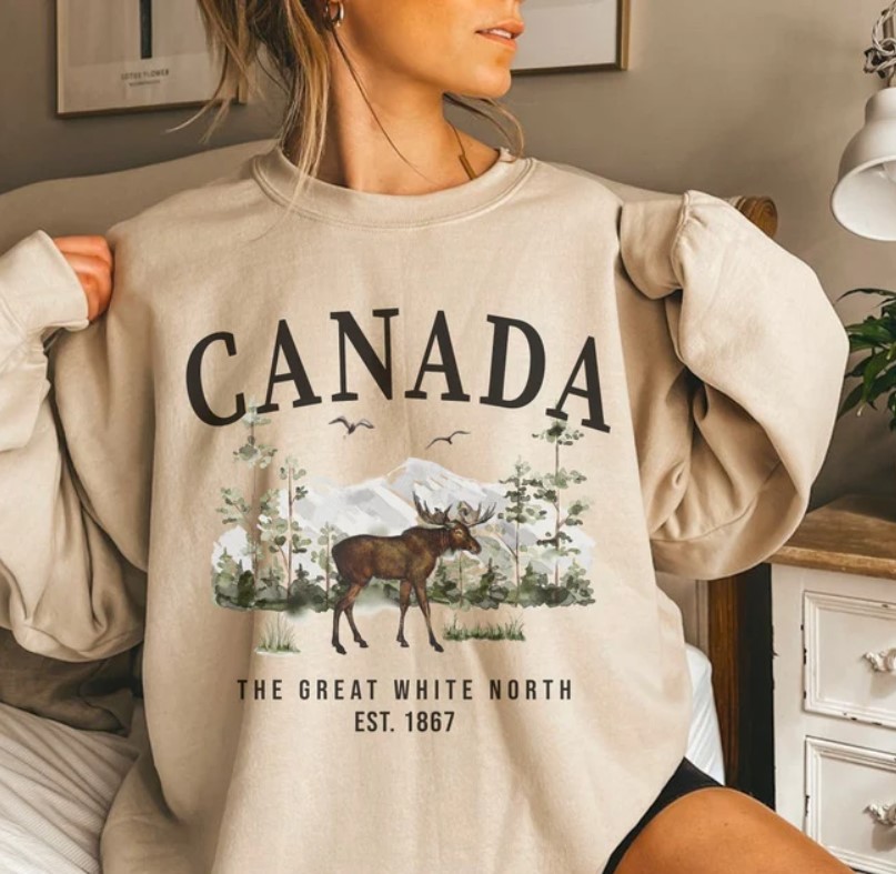 Canada Moose The Great White North Sweatshirt Outfit