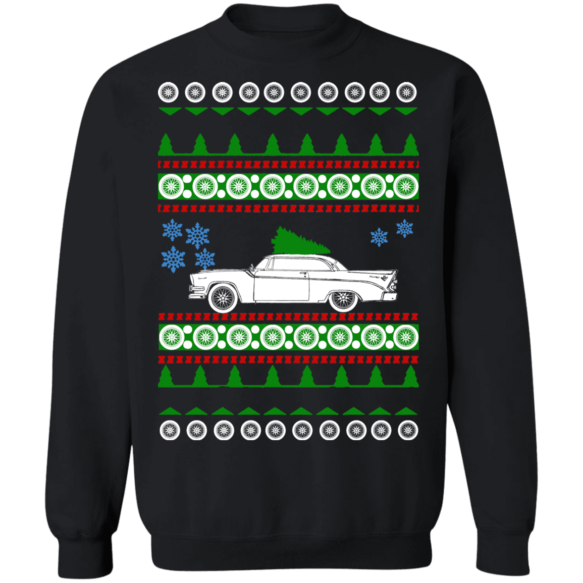 American Car Or Truck Like A  Coronet 500 Ugly Christmas Sweater Sweatshirt