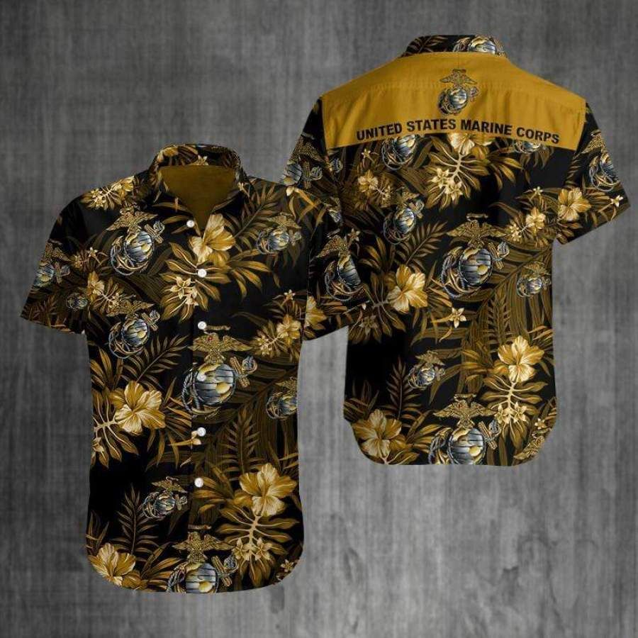 Hawaiian Aloha Shirts Us Marine Corp &hellip;