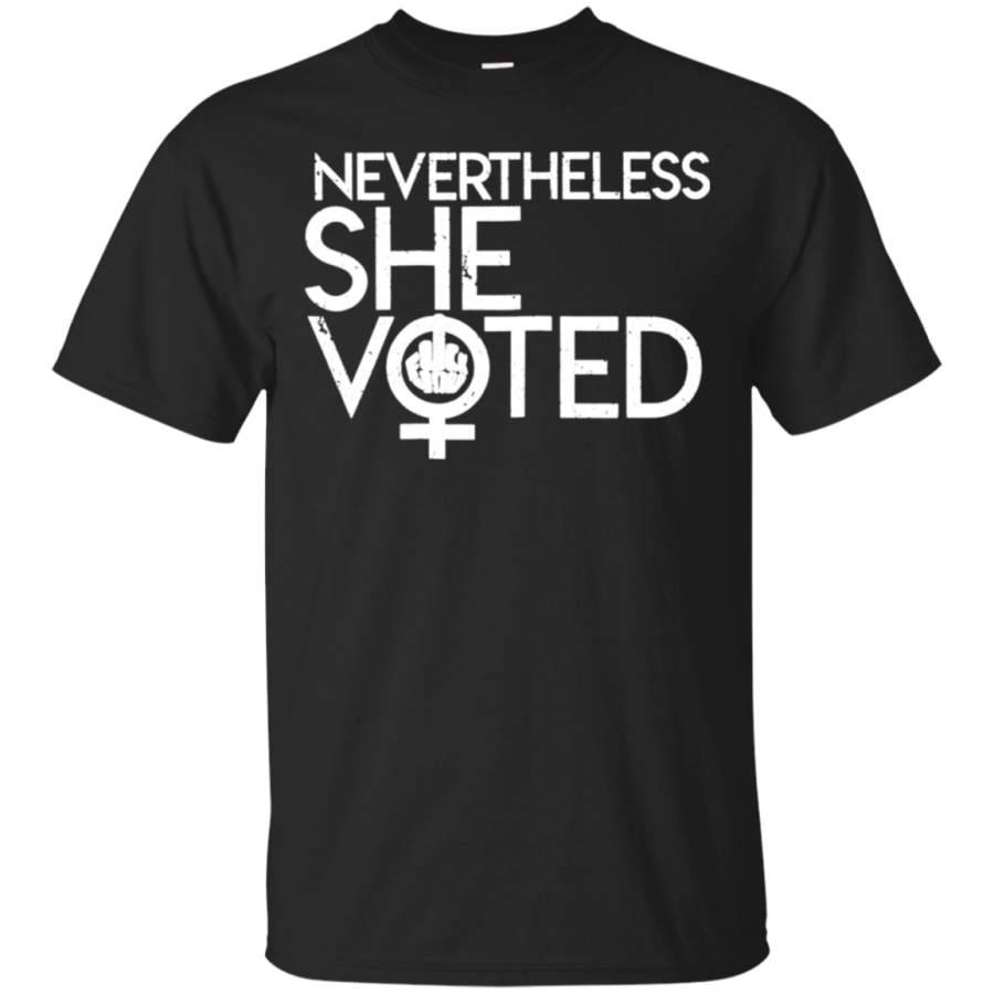 AGR Nevertheless She Voted Vintage Feminist T-Shirt