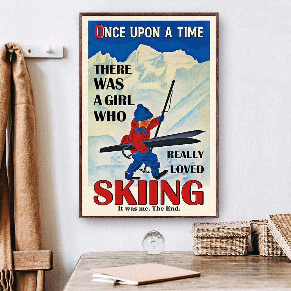 Once Upon A Time A Girl Loved Skiing …