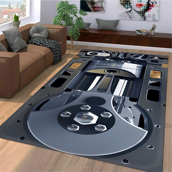 Mechanic Engine Area Rug