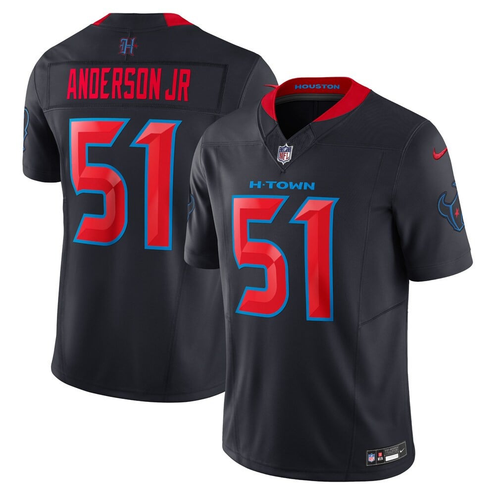 Will Anderson Jr. Houston Texans Navy Limited Jersey – All Stitched