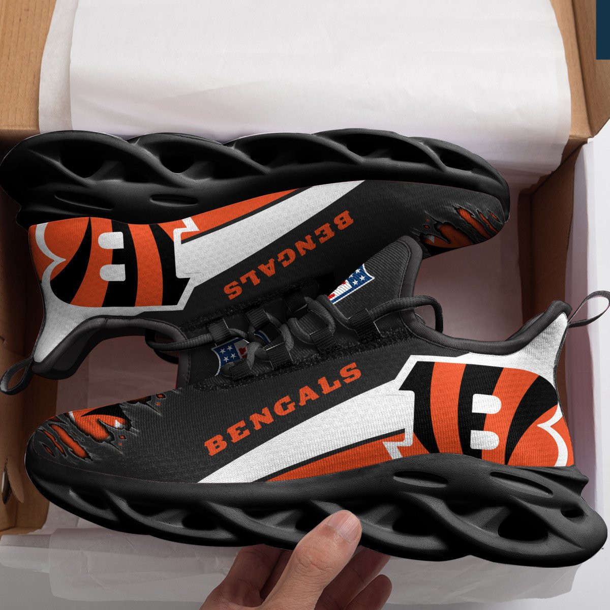 Cincinnati Bengals Clunky Sneaker Max Soul Shoes MS1408