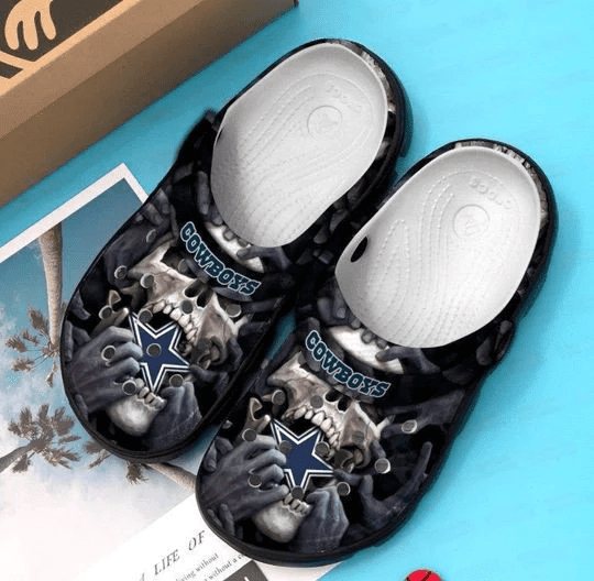 Dallas Cowboys Horror Skull Logo Crocss Classic Clogs Shoes Ver194