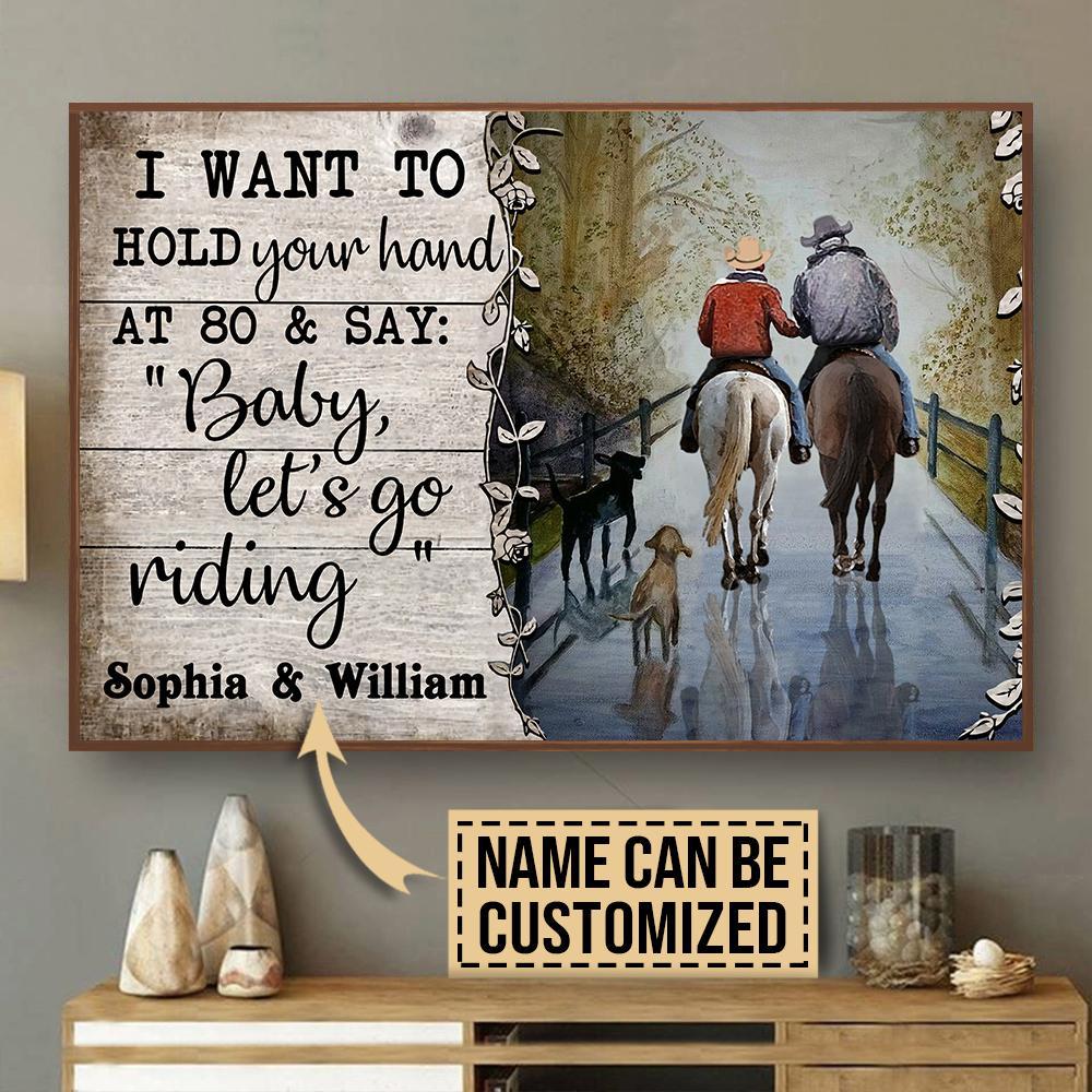Personalized Horse Hold Your Hand Po …