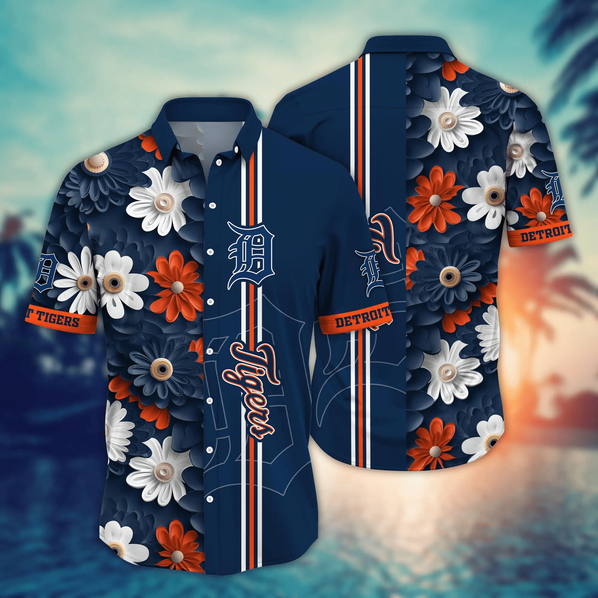 Detroit Tigers Mlb Hawaiian Shirt July Aloha Shirt