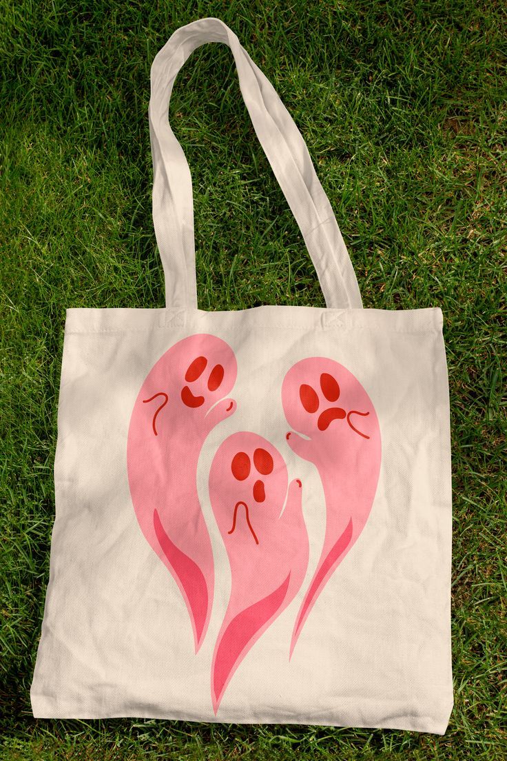 halloween pink ghost heart tote bag, Best Tote Bags Ideas, Cute Tote Bags Ideas, Tote Bag Design Ideas, Girls Tote Bag, Best Canvas Tote Bags Ideas