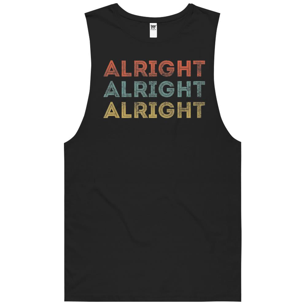 Vintage Distressed Alright Alright Alright 70'S Funny Quotes T-Shirt Tank Top