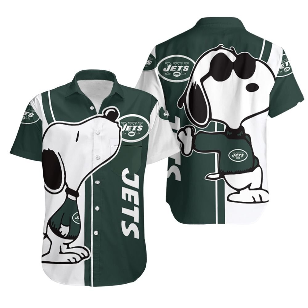 New York Jets Snoopy Lover 3D Printed Hawaiian Shirt