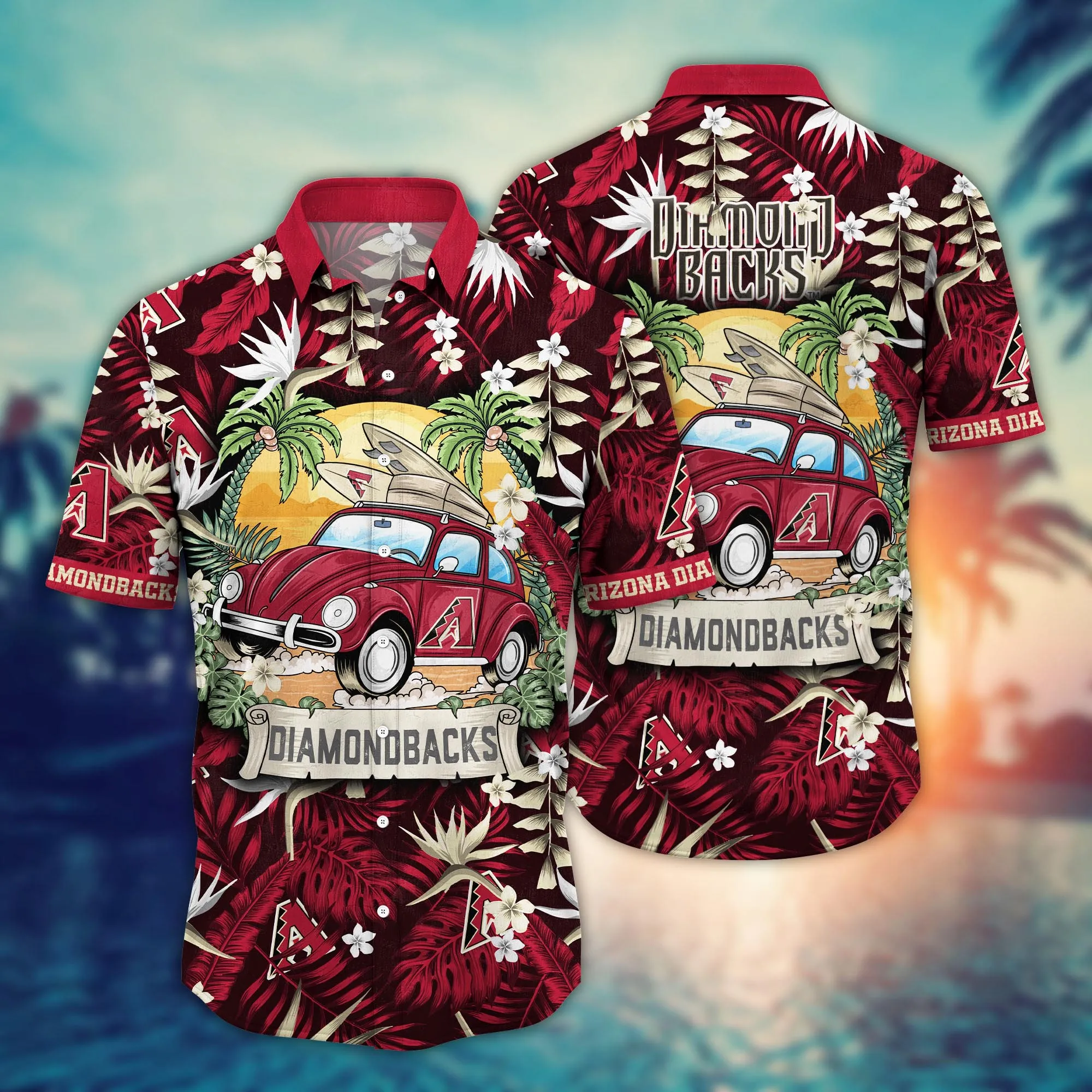 Arizona Diamondbacks Mlb Hawaiian Shirt Vacationtime Aloha Shirt