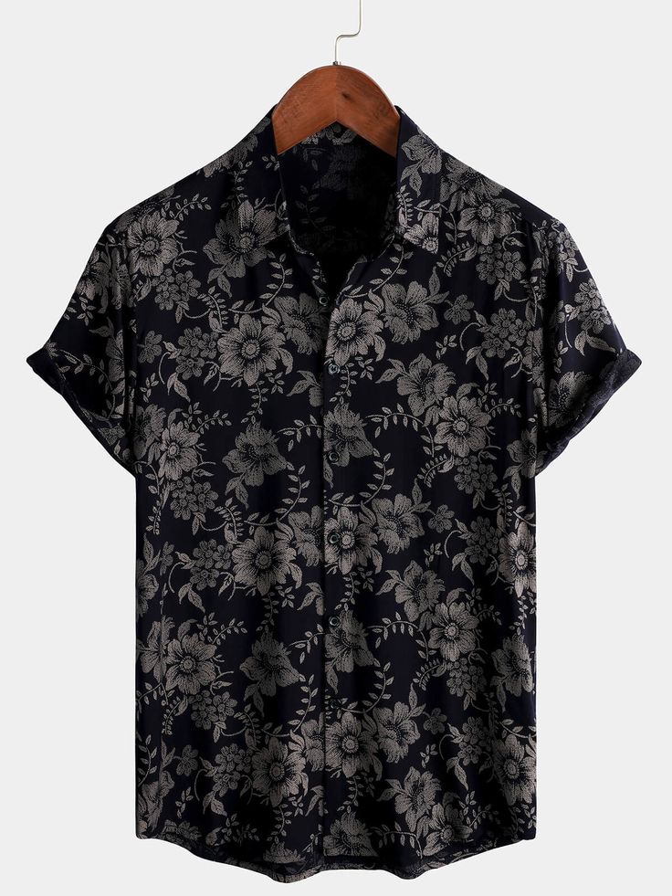 Mens Floral Print Vintage Flower Hol &hellip;